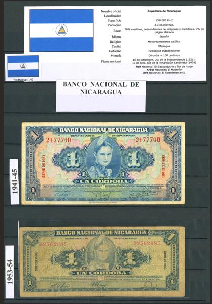 3943 - VERY INTERESTING set of more than 75 banknotes from Nicaragua of various issues, different qualities (some of them rare). ESSENTIAL TO EXAM. - 400€