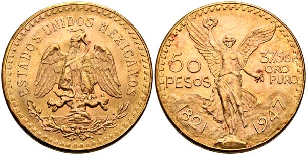 2111 - MEXICO. 50 Pesos. 1947. (Km#481). EBC+. (Au. 41,73g/37mm). - 2.500€