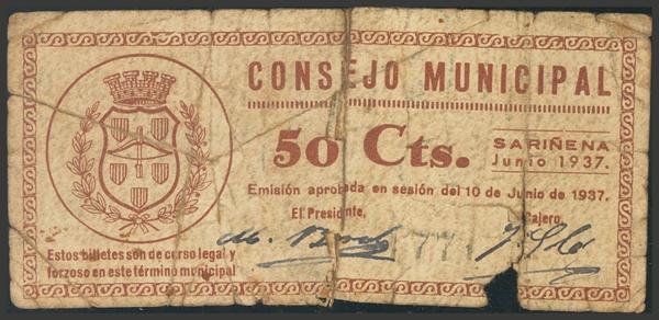 M0000012551 - Spanish Civil War Bank Notes