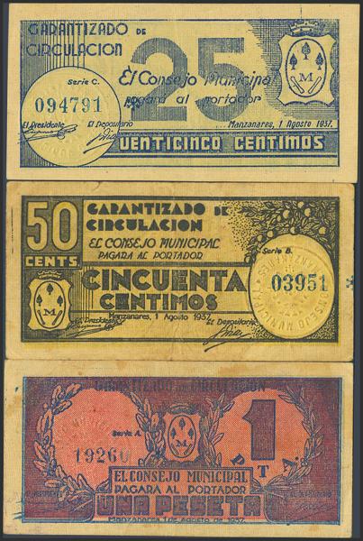 M0000024786 - Spanish Civil War Bank Notes
