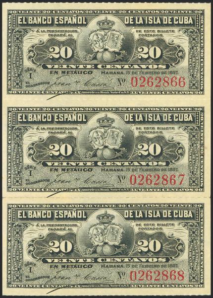 M0000025941 - Spanish Colonies Bank Notes